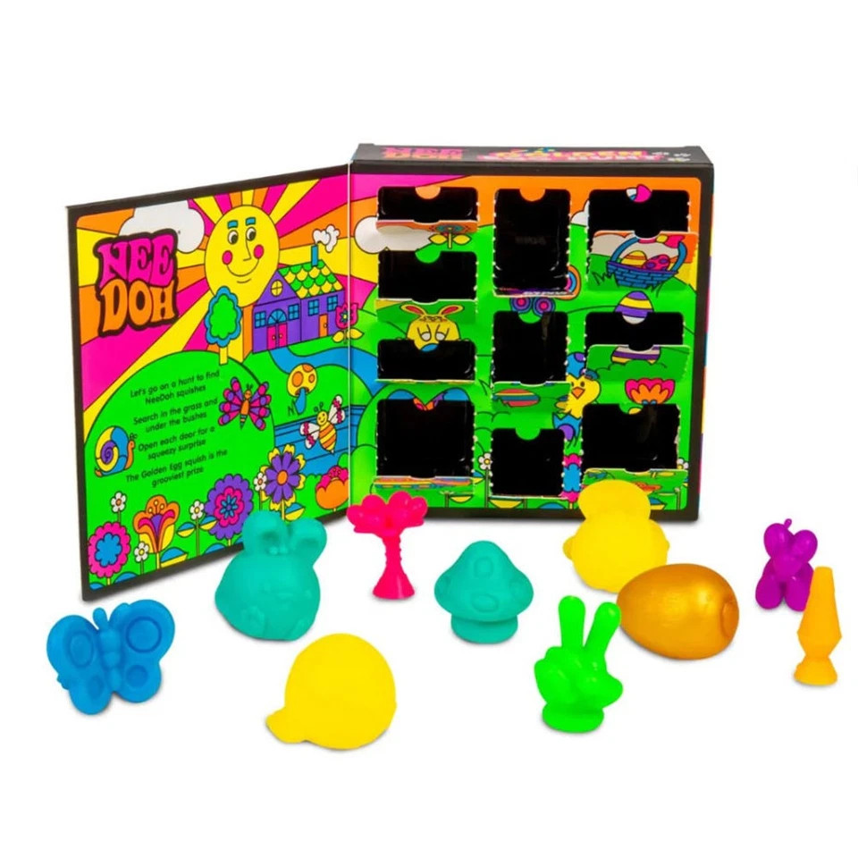 NeeDoh Easter Golden Egg Hunt Mystery 10 Squishy Surprises Collectible Gift USA