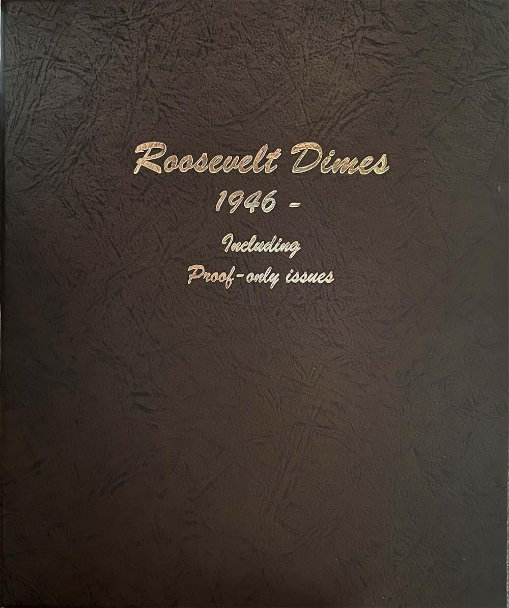 Roosevelt Dimes Dansco Coin Album w/ Proof 1946-Date Model 8125 US Free Postage