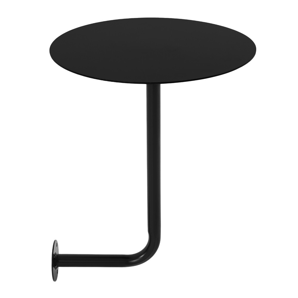 Wall Mounted Bar Table Modern Round Coffee Table Drinks/Snacks Storage Balcony