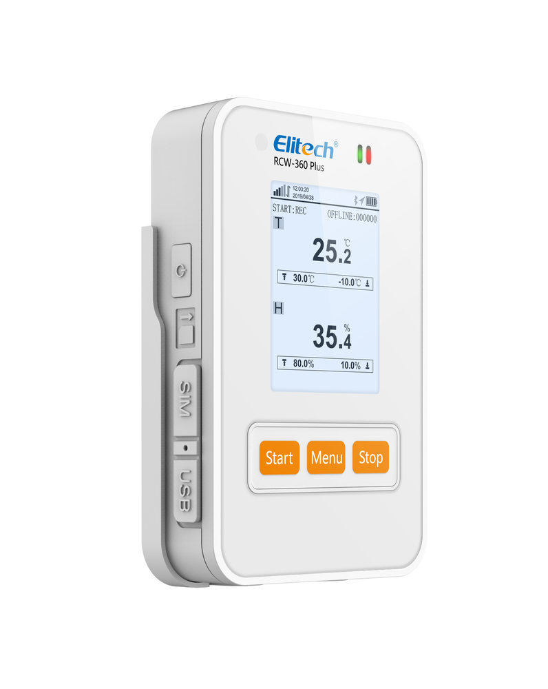 Elitech RCW-360 Plus 4G Temperature Humidity Data Logger APP Cloud Data Storage