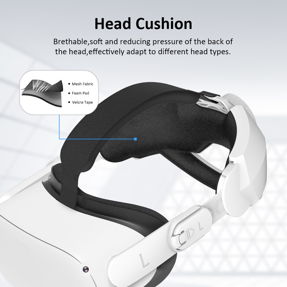 Adjustable Head Strap Replacement for Oculus Quest 2 Elite Headband Accessories