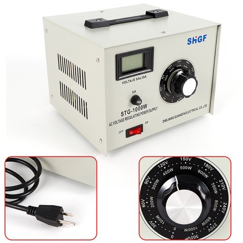 STG-1000W Variable Variac Auto Transformer Voltage Regulator Metered 0-300V
