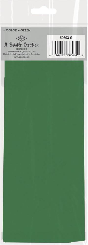 Green Tissue Paper Sheets – 96 Pack, Bulk Square Craft Tissue, Gift Wrapping for