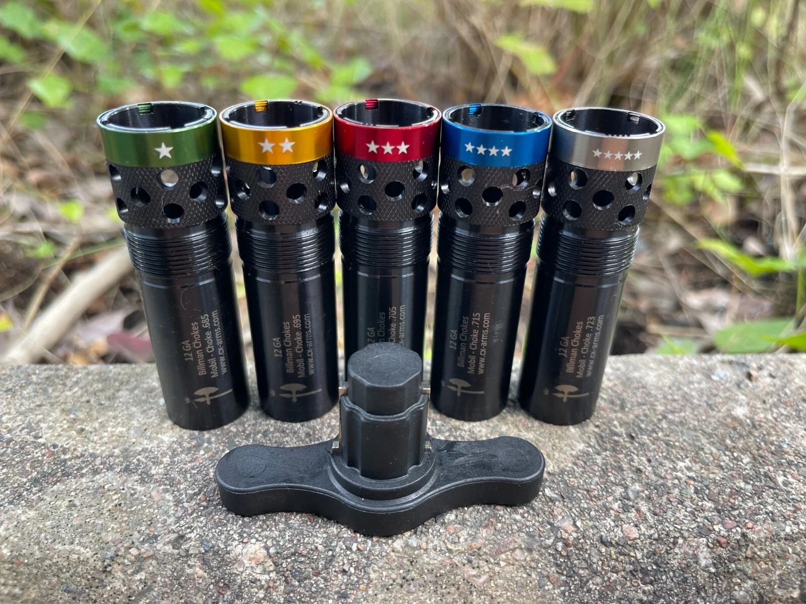 Billman™ Beretta MOBIL-choke, 12 GA, Extended Ported, 5-set with case and tool