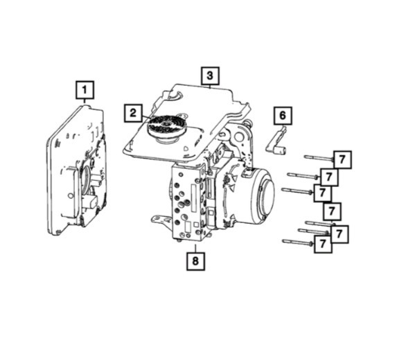 Genuine OEM Mopar ABS Module Anti-Lock Brake System Module 68603822AA