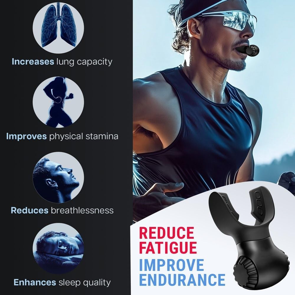 New Version Lung Trainer - Dual-Mode Lung Exerciser - Portable Breath Trainer fo
