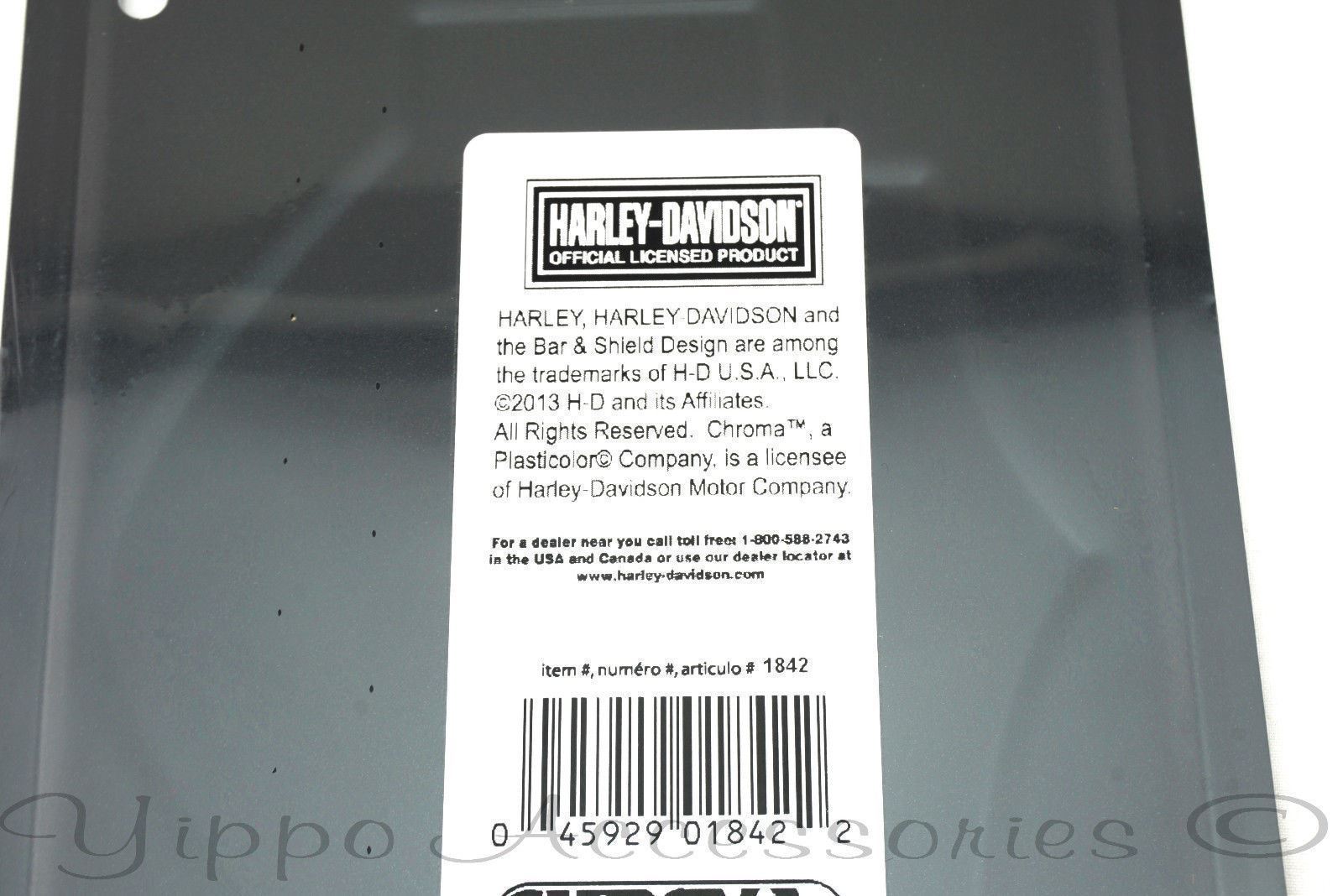 Harley Davidson Motorcycles Black Licensed Aluminum Metal License Plate Sign Tag
