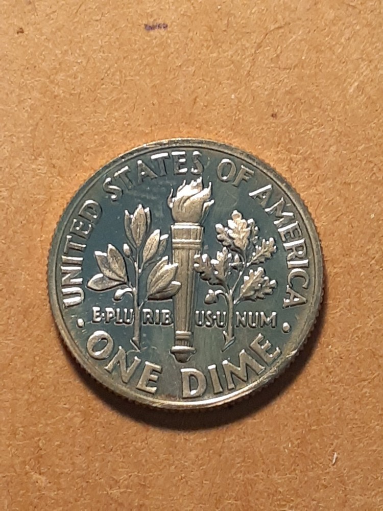 1989 S ROOSEVELT DIME CLAD