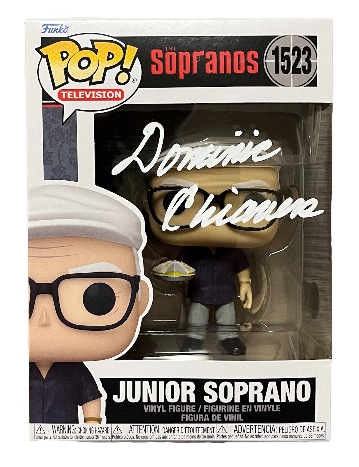 Dominic Chianese Signed Junior Soprano Funko Pop #1523 The Sopranos Beckett