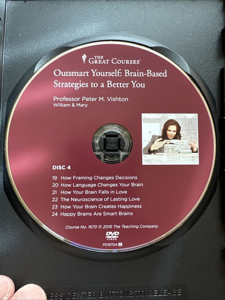Great Courses 4 DVD Set & Guidebook - Outsmart Yourself