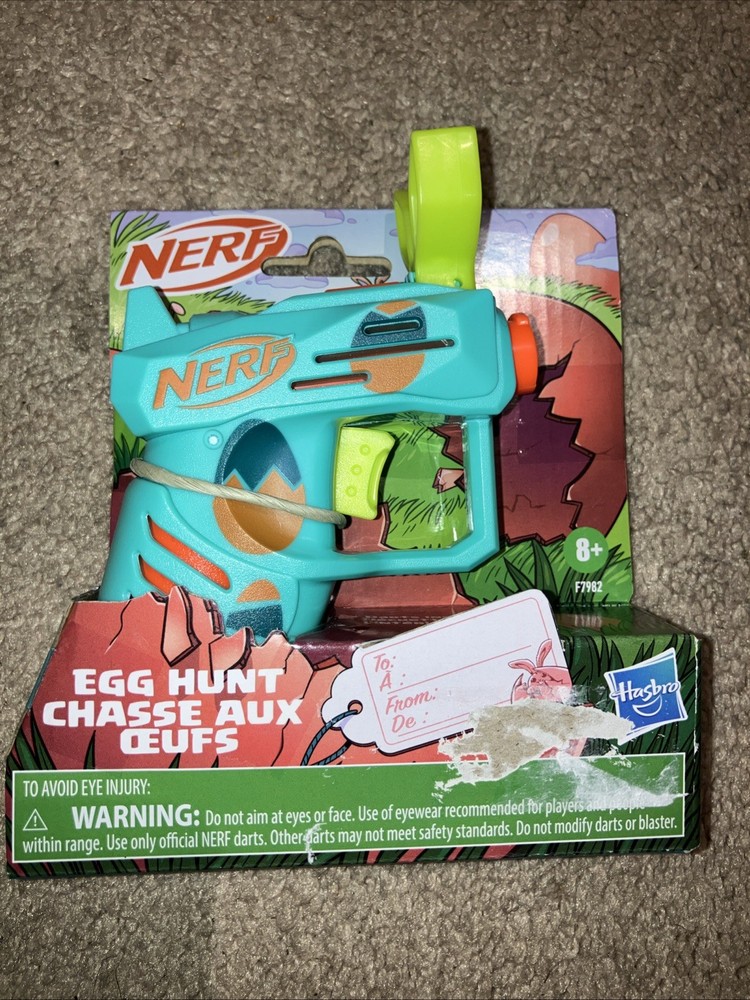 2023 Easter Themed  Nerf Egg Hunt Pull To Prime Blaster