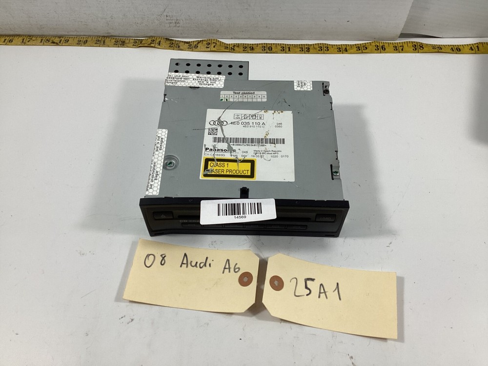 2005 - 2011 AUDI A6 Panasonic Disc CD Changer 4E0035110A; 4E0910110C OEM .