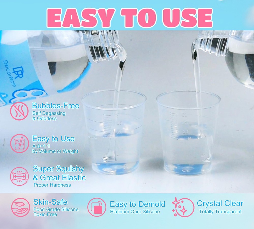 Taba Squishy Kit - 18oz Transparent Liquid small to medium,