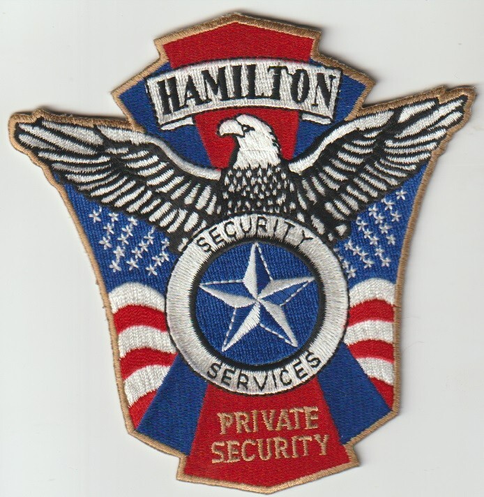Hamilton Private Security CA patch shipped from Australia