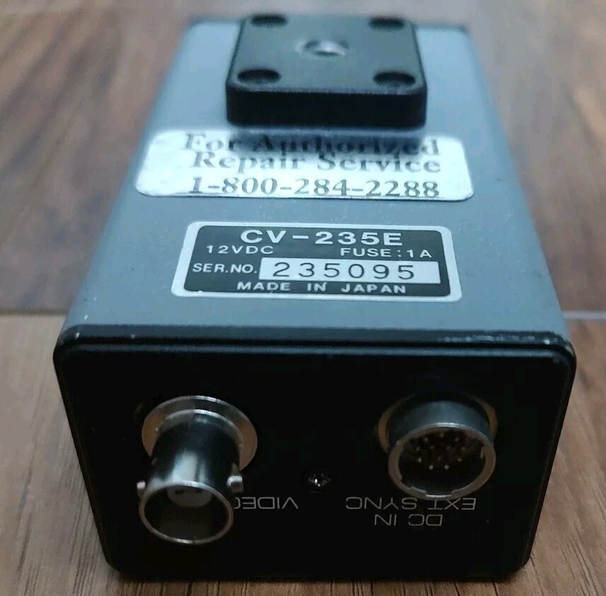 CCD Machine Vision CV-235E Monochrome IR CCD Camera 12 VDC, 1 A