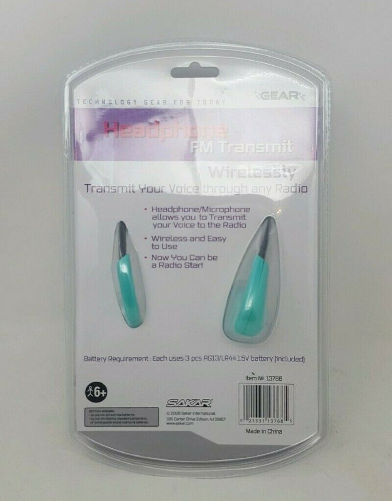 Cyber Gear Headphone Fm Transmit - Teal