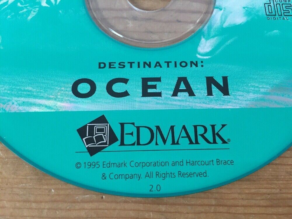 1995 Edmark Imagination Express Destination Ocean Windows Mac Homeschool CD-ROM