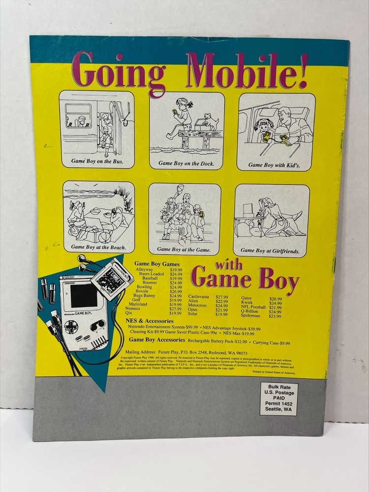 RARE! Future Play AUG 1990 Catalog - Solstice - (#1) (B318)