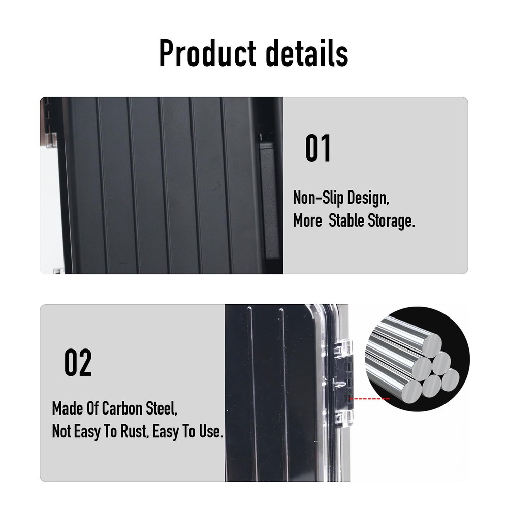 MRY Portable Safe Box Translucency Combination Security Case Black Color