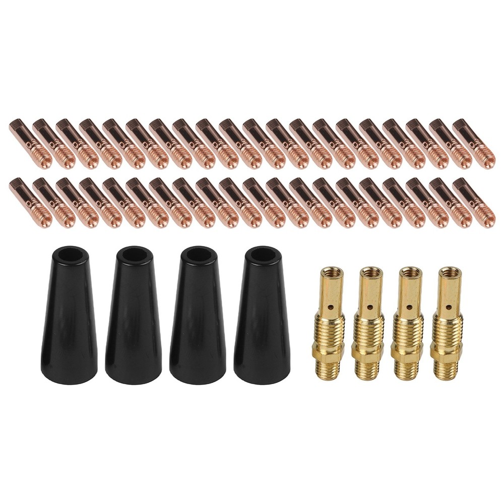 Welding Essentials 48Pcs Gasless Nozzle Tips Kit for Various Applications