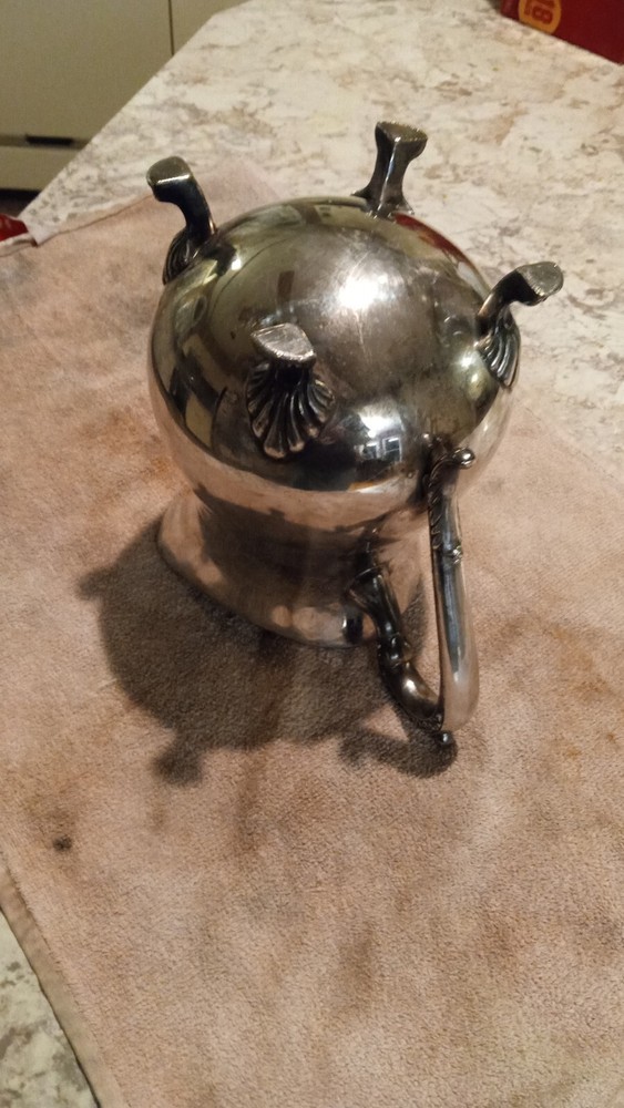 Antique Silver Pitcher, Slightly Tarnished