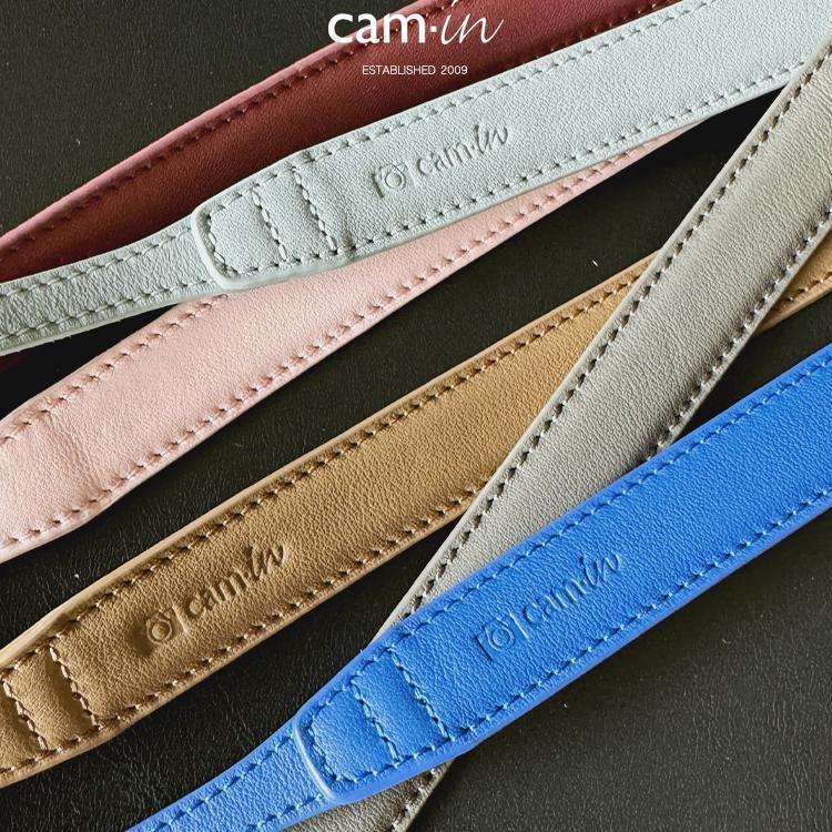 Cam-in Swift Leather Camera Strap with Adjustable Shoulder Pad & Neck Strap