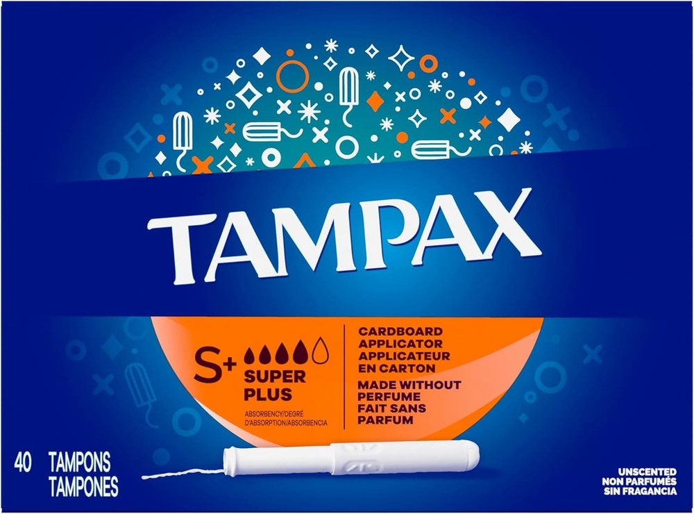 40 Count Unscented Biodegradable Tampons with Applicator - Super Plus Absorbency