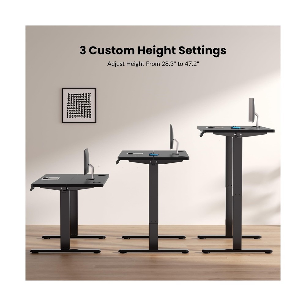 NICECOZY Electric Standing Desk Frame Workstation,Memory Controller Height Ad...