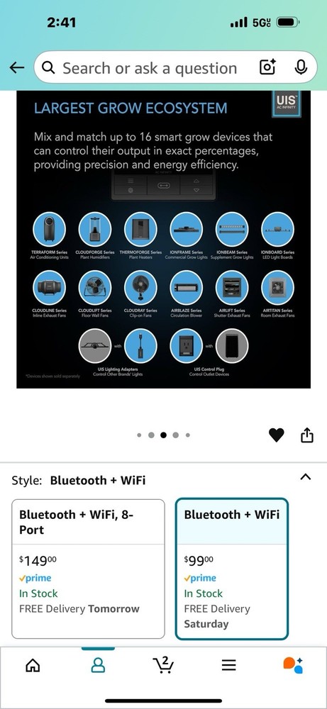 AC Infinity Controller 69 PRO Smart Environmental Controller 8 Ports (Untested)