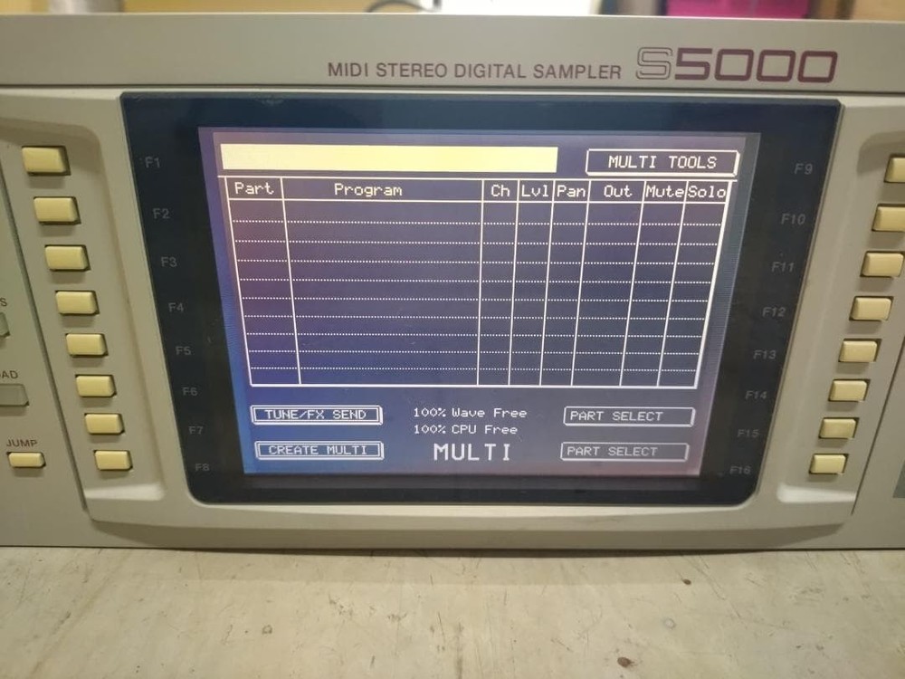 AKAI S5000 MIDI Stereo Digital Sampler
