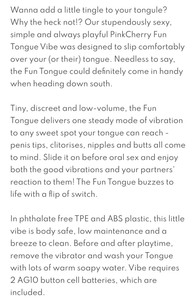 PinkCherry Fun Tongue Vibe