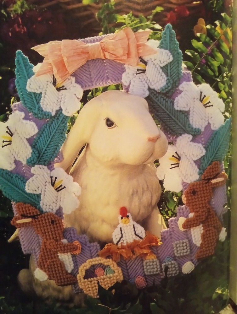 Holiday Christmas Decor Plastic Canvas Pattern Book Halloween Easter St Patrick