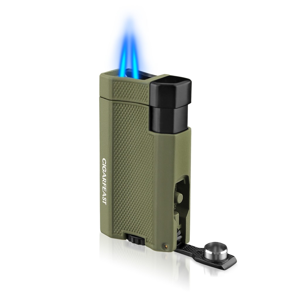 Torch Lighter Butane Refillable Dual Jet Flame Adjustable Windproof Lighter Gift