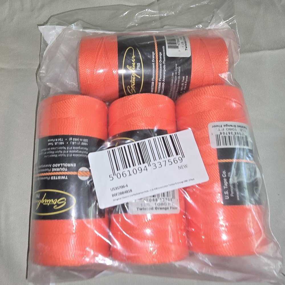 Stringliner 35706 Mason’s Line Replacement Rolls – 1 Lb. #18 Construction...
