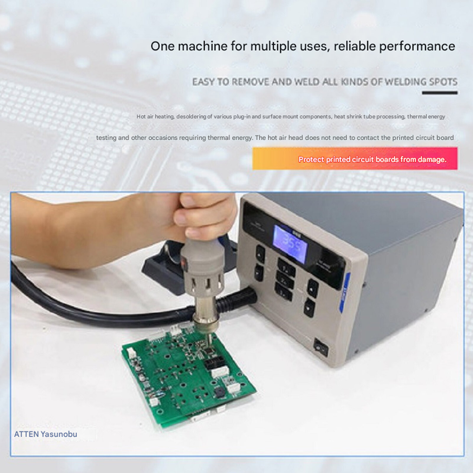 ATTEN St-862D 1000W Hot Air Digital Display Desoldering  Rework Station