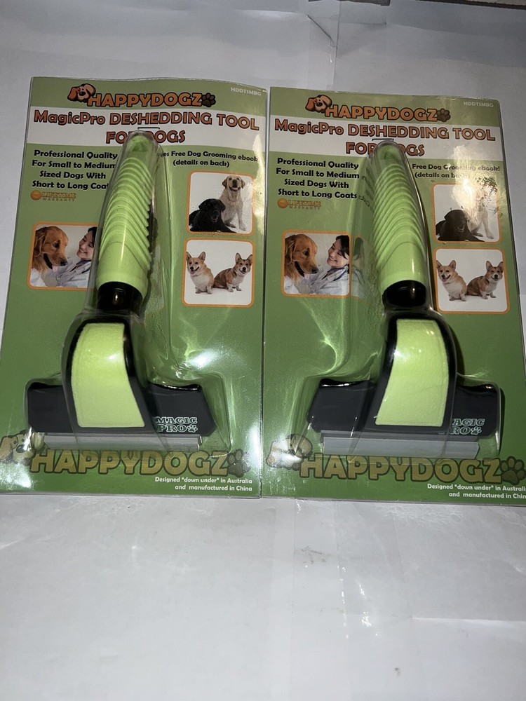 ( 2)HappyDogz Magic Pro Deshedding Tool (Small/Medium)