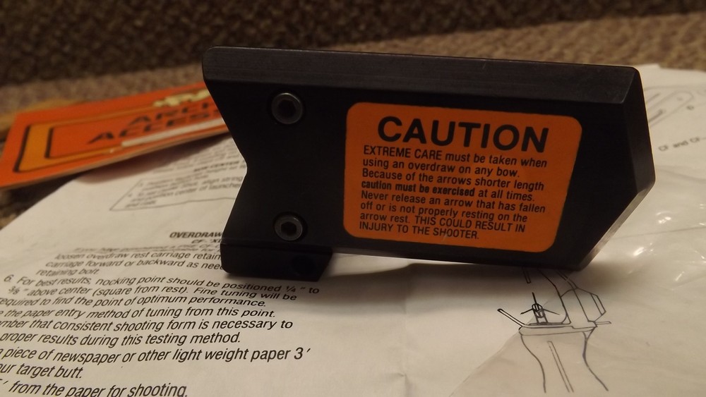 NEW PSE CF Fixed Arrow Rest Plate 2363 RH Flite Series Bow