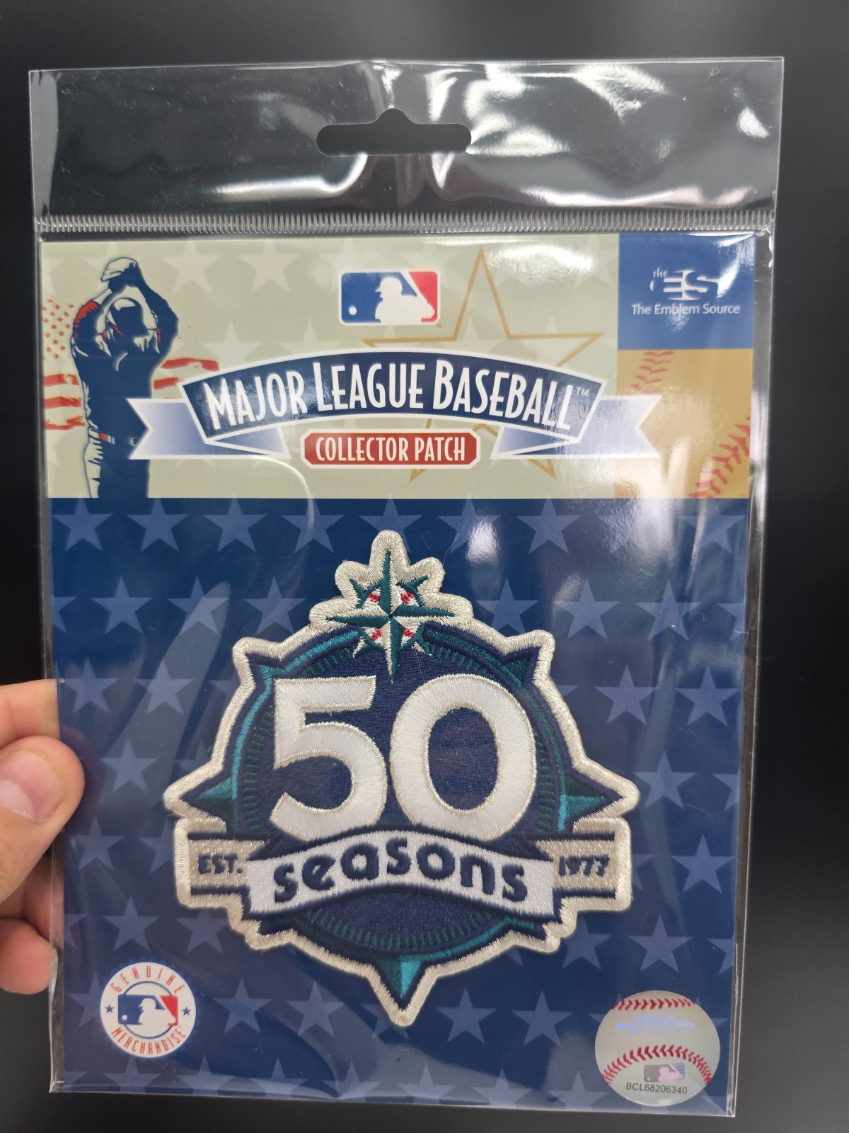 Official MLB 2026 Seattle Mariners 50 Seasons 50th Anniversary 50 Seasons Patch