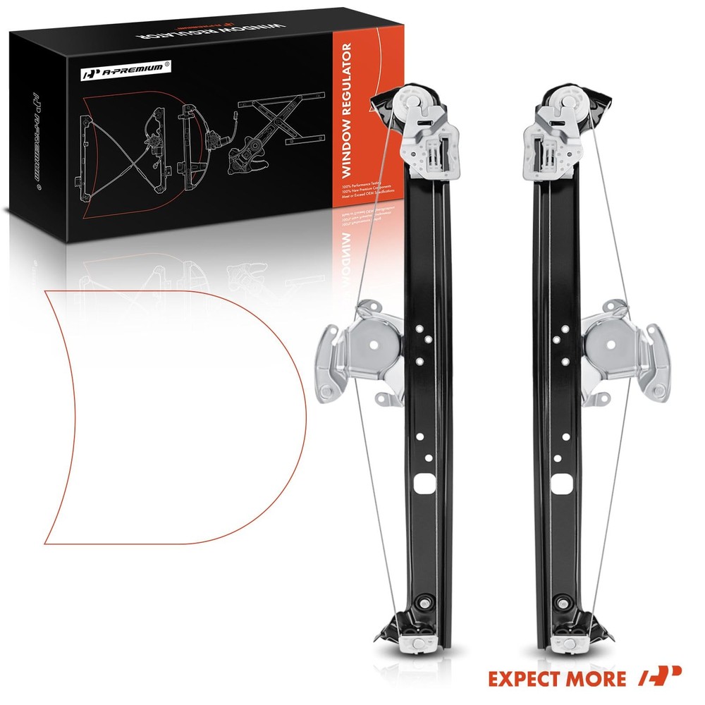 Window Regulator Without Motor for E53 X5 2000-2006 Rear Left Right 2PC Set
