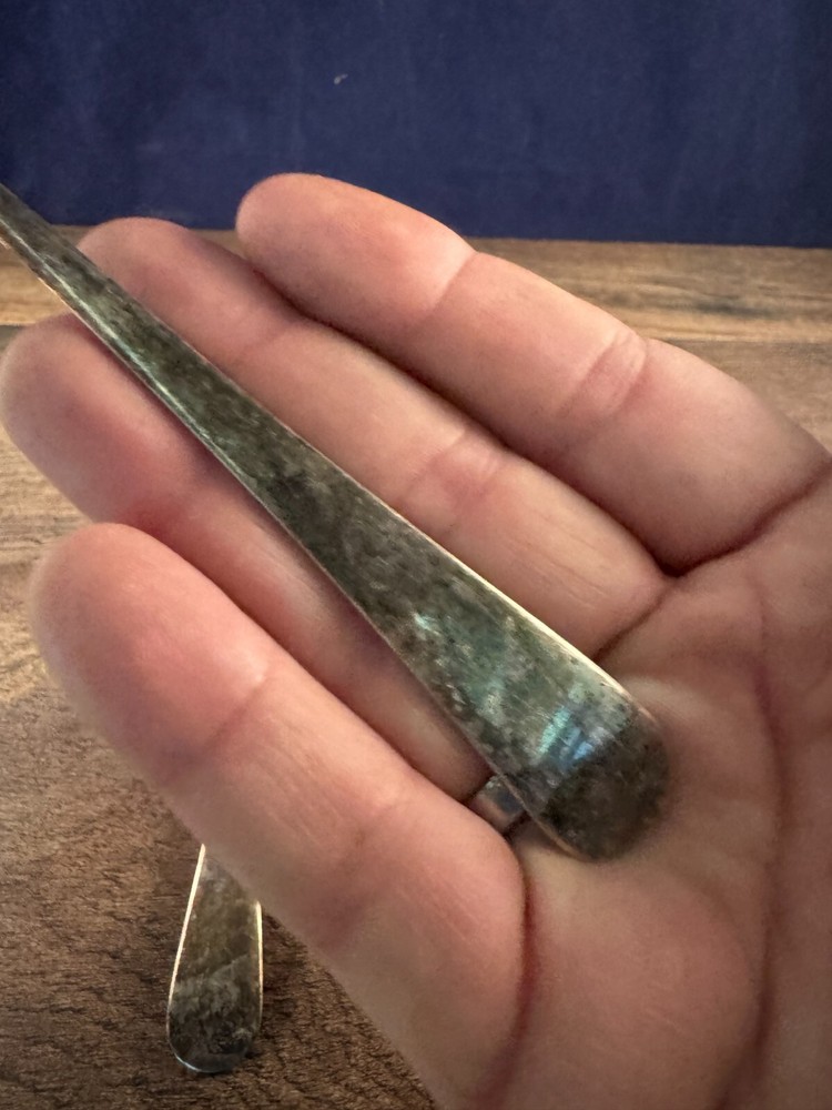 EPNS Silverplated Salad Server Set Plain Pattern Modern Design