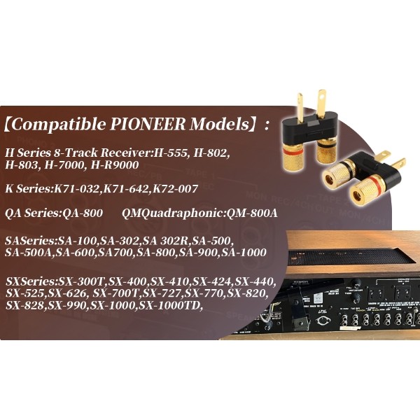 For Pioneer Speaker Banana Jack Plug Connectors SX-626 727 820 828 990 6000 (2)