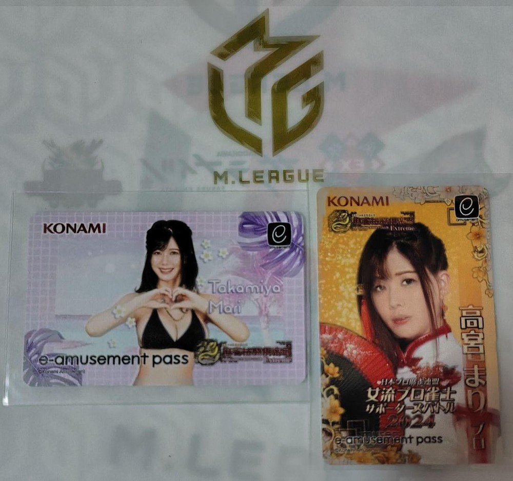 Konami E-Amusement Pass Mari Takamiya 2-Piece Set