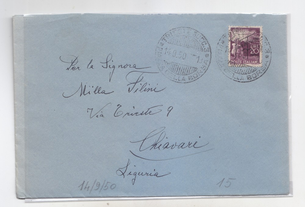 AA89-TRIESTE-20 £ Democratic Soprast. X Chiavari