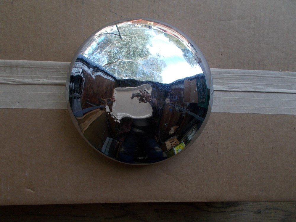 Used 8" Chrome Rear Axle Hub Cap