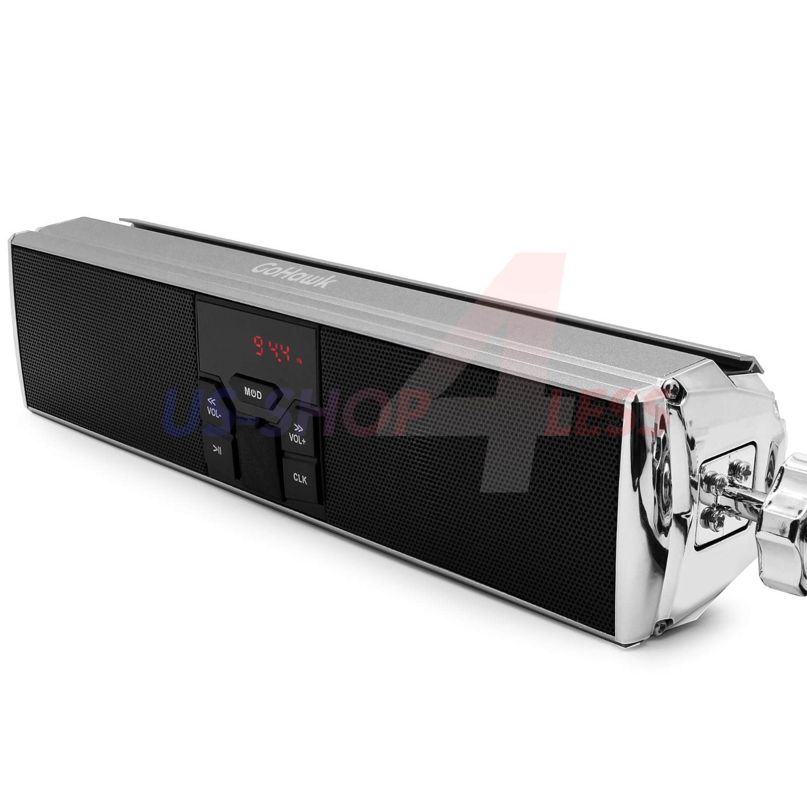 Bluetooth Motorcycle Stereo Soundbar Speaker Radio Audio System MP3 ATV 4Wheeler