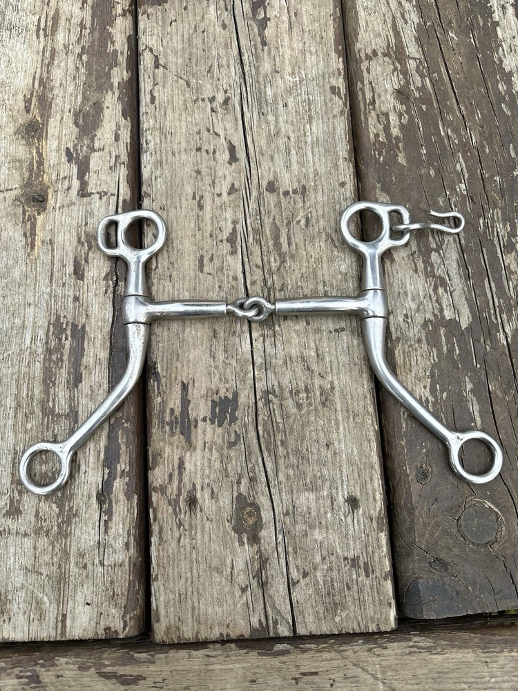 Stainless Steel Medium Shank Snaffle With Copper Inlay