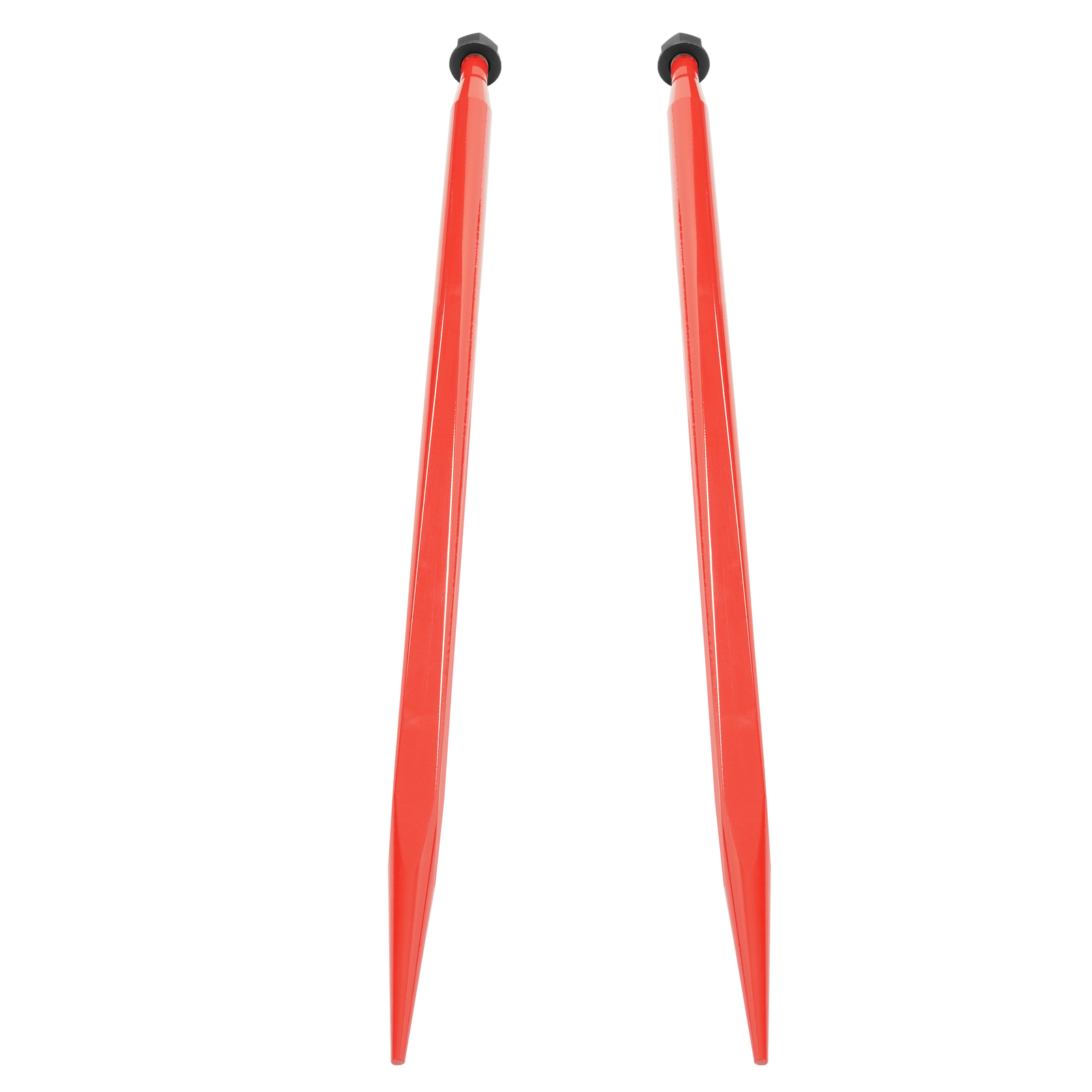 2Pcs Hay Bale Spear 49" 4500 lbs Quick Attach Spike Fork for Tractors Loaders