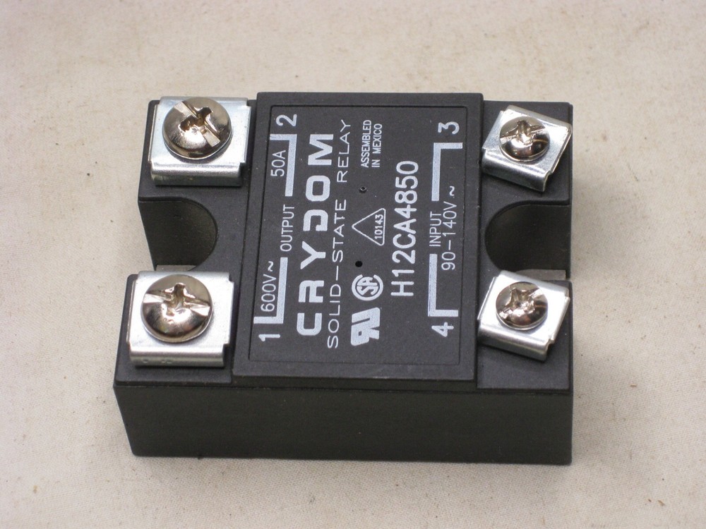 4 CRYDOM A1225 SOLID STATE RELAYS & H12CA4850 RELAY LOT