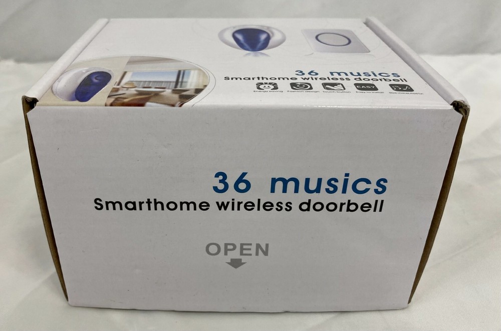 Smart Home Welcome Wireless Doorbell 36 Songs Plugin Transmitter