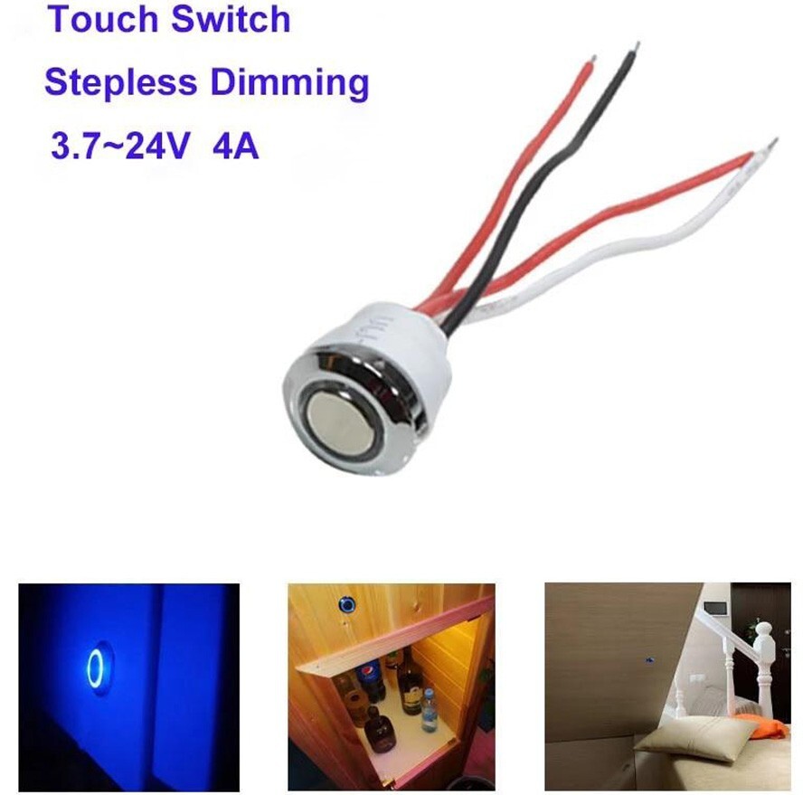 NEW! 12VDC Touch Switch + Dimmer Controller For LED Strip Light DC 5V -24V 2pcs